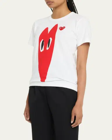 CDG Play Heart Logo Short-Sleeve T-Shirt | Thumbnail 4