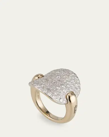 Pomellato Sabbia 18k White Gold and Diamond Ring | Thumbnail 3