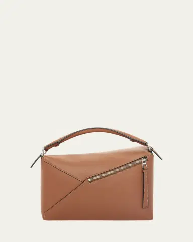Loewe Puzzle Edge Medium Top-Handle Bag in Grained Leather | Thumbnail 12 Loewe Puzzle Edge Medium Top-Handle Bag in Grained Leather | Thumbnail 12
