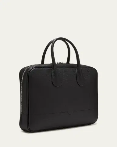 Valextra Men's MyLogo Leather Briefcase | Thumbnail 3 Valextra Men's MyLogo Leather Briefcase | Thumbnail 3