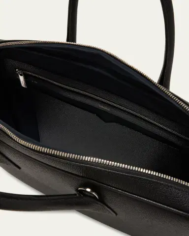 Valextra Men's MyLogo Leather Briefcase | Thumbnail 4 Valextra Men's MyLogo Leather Briefcase | Thumbnail 4