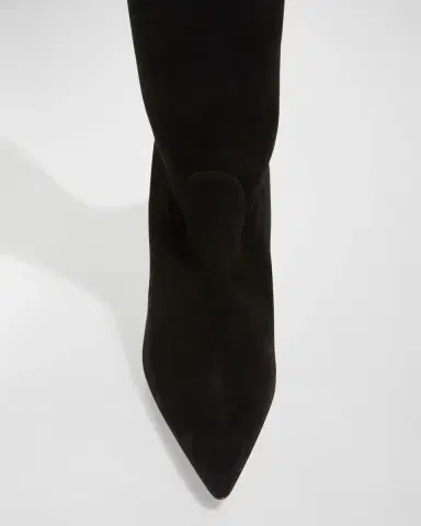 Manolo Blahnik Paschalarehi Suede Over-The-Knee Boots | Thumbnail 4