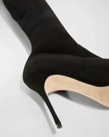 Manolo Blahnik Paschalarehi Suede Over-The-Knee Boots | Thumbnail 6