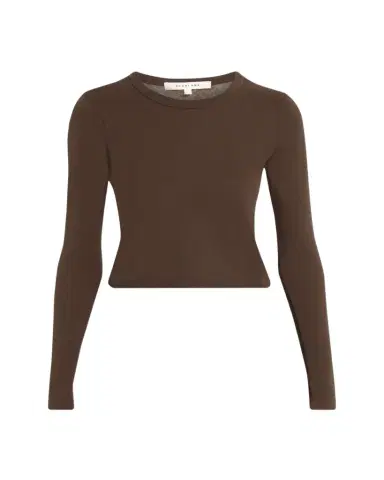 SLVRLAKE Long Sleeve Cropped Baby Tee | Thumbnail 1