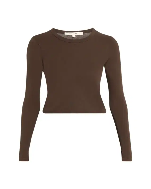 Long Sleeve Cropped Baby Tee