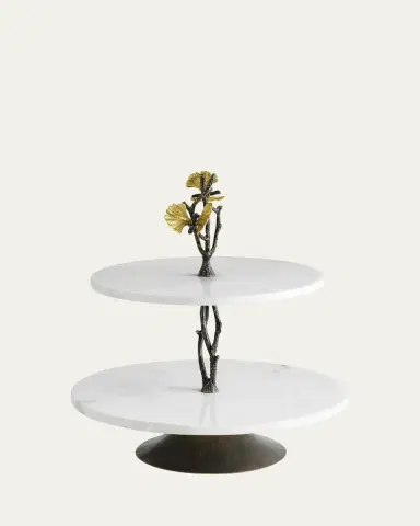 Michael Aram Butterfly Ginkgo Etagere Under counter | Thumbnail 2