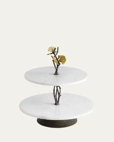 Michael Aram Butterfly Ginkgo Etagere Under counter | Thumbnail 3