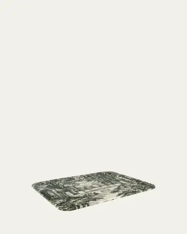 Fornasetti Tray 48X60cm - Giardino Settecentesco Green | Thumbnail 2