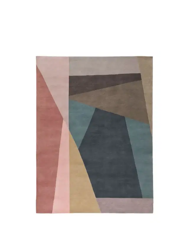 Split Bright Hand-Knotted Rug, 8' x 10'