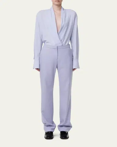 Another Tomorrow Merino Wool Classic Trousers | Thumbnail 6 Another Tomorrow Merino Wool Classic Trousers | Thumbnail 6