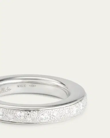 Pomellato 18K White Gold Iconica Diamond Eternity Band Ring | Thumbnail 4