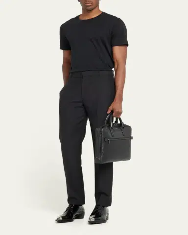 Serapian Men's Extra Slim Stepan Briefcase | Thumbnail 5 Serapian Men's Extra Slim Stepan Briefcase | Thumbnail 5