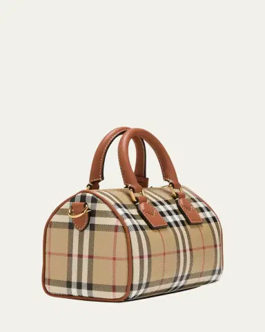 Burberry Check Small Bowling Top-Handle Bag | Thumbnail 11 Burberry Check Small Bowling Top-Handle Bag | Thumbnail 11