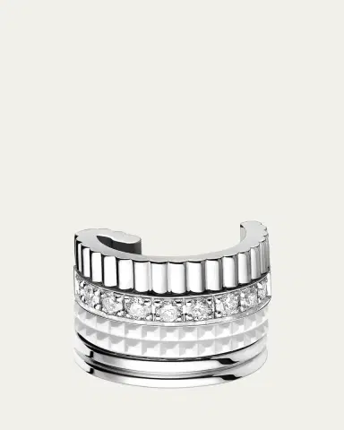 Boucheron Quatre Double White Edition Clip Earring, Single | Thumbnail 2