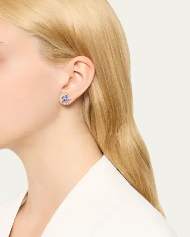 Paul Morelli Small Stellanise Blue Sapphire & Diamond Stud Earrings | Thumbnail 2 Paul Morelli Small Stellanise Blue Sapphire & Diamond Stud Earrings | Thumbnail 2