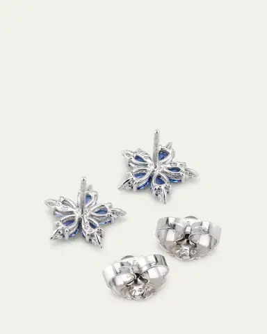 Paul Morelli Small Stellanise Blue Sapphire & Diamond Stud Earrings | Thumbnail 4 Paul Morelli Small Stellanise Blue Sapphire & Diamond Stud Earrings | Thumbnail 4