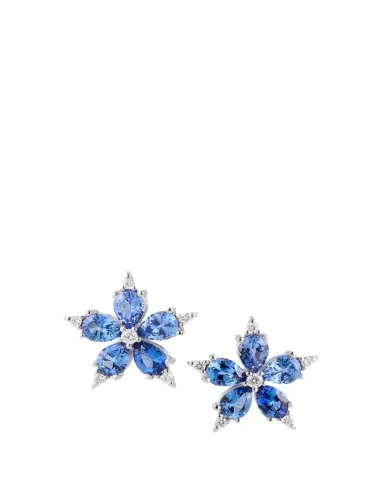 Paul Morelli Small Stellanise Blue Sapphire & Diamond Stud Earrings | Thumbnail 1 Paul Morelli Small Stellanise Blue Sapphire & Diamond Stud Earrings | Thumbnail 1