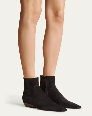 Khaite Marfa Suede Ankle Boots | Thumbnail 2