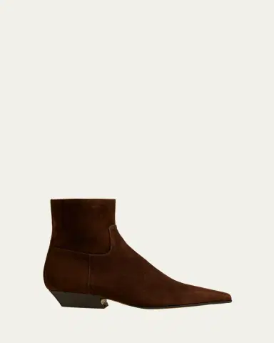 Khaite Marfa Suede Ankle Boots | Thumbnail 6