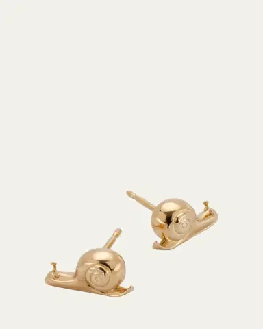 Brent Neale 18K Yellow Gold Snail Stud Earrings | Thumbnail 3