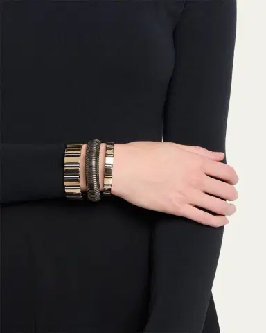ben-amun The New York Stack Cobra Bracelets, Set of 3 | Thumbnail 2 ben-amun The New York Stack Cobra Bracelets, Set of 3 | Thumbnail 2