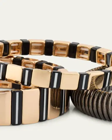 ben-amun The New York Stack Cobra Bracelets, Set of 3 | Thumbnail 4 ben-amun The New York Stack Cobra Bracelets, Set of 3 | Thumbnail 4