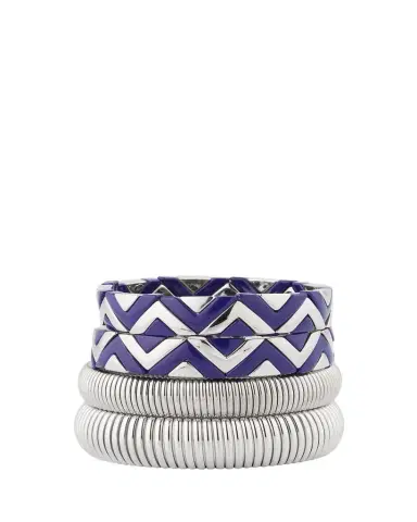 ben-amun The Santorini Stack Cobra Bracelets, Set of 4 | Thumbnail 1 ben-amun The Santorini Stack Cobra Bracelets, Set of 4 | Thumbnail 1