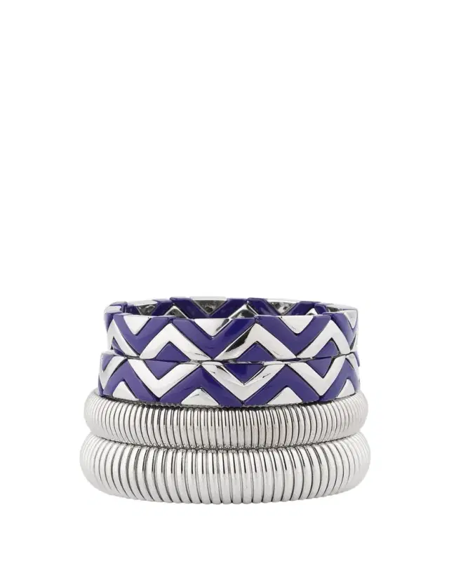 Ben-Amun The Santorini Stack Cobra Bracelets, Set of 4