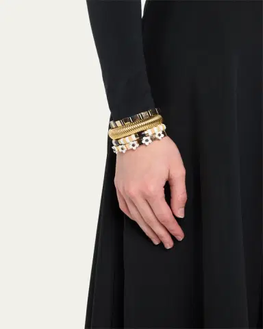 ben-amun The Paris Stack Cobra Bracelets, Set of 4 | Thumbnail 2 ben-amun The Paris Stack Cobra Bracelets, Set of 4 | Thumbnail 2
