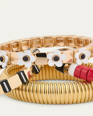 ben-amun The Paris Stack Cobra Bracelets, Set of 4 | Thumbnail 4 ben-amun The Paris Stack Cobra Bracelets, Set of 4 | Thumbnail 4