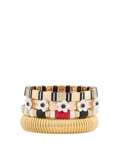 ben-amun The Paris Stack Cobra Bracelets, Set of 4 | Thumbnail 1 ben-amun The Paris Stack Cobra Bracelets, Set of 4 | Thumbnail 1