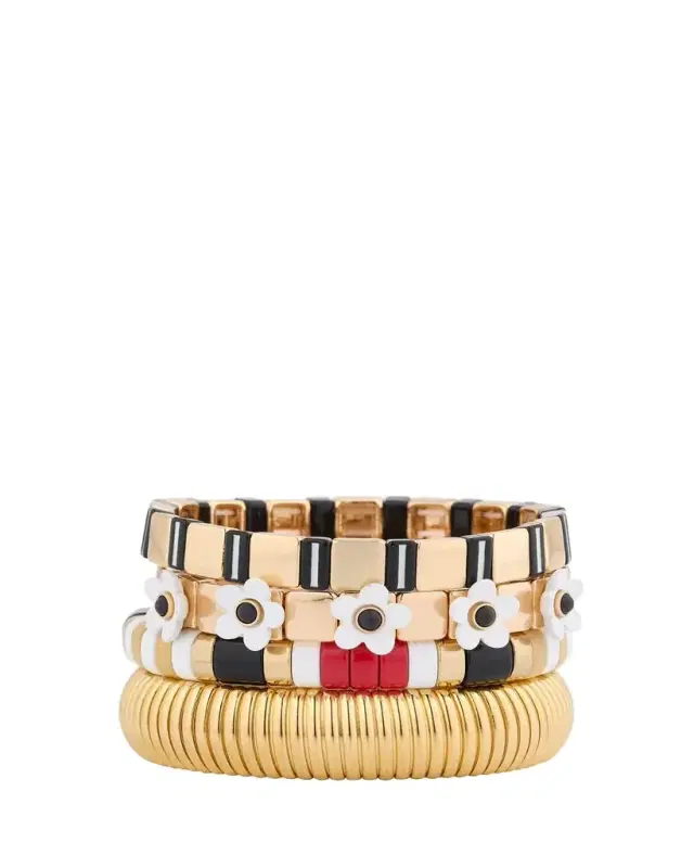 Ben-Amun The Paris Stack Cobra Bracelets, Set of 4