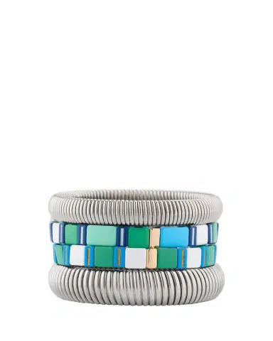 ben-amun The Mykonos Stack Cobra Bracelets, Set of 4 | Thumbnail 1