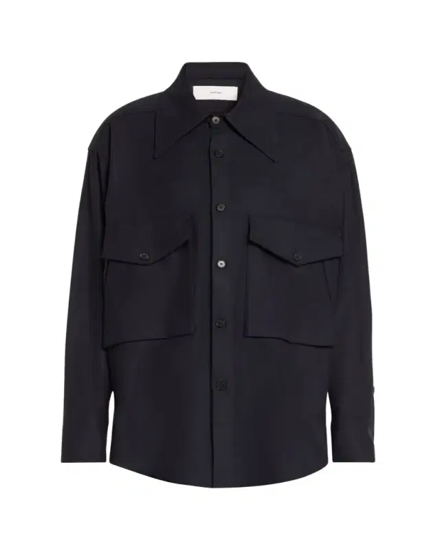 SETCHU Oversized Button Down Wool Cashmere Top