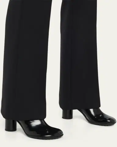 Bottega Veneta Atomic Leather Cylinder-Heel Ankle Booties | Thumbnail 2