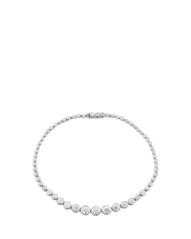 Prive Luxe White Gold Diamond Tennis Bracelet