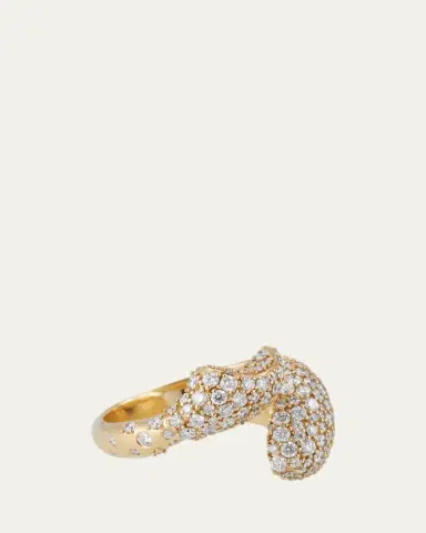 MONICA RICH KOSANN Perseverance Fish Pave Diamond 18K Gold Ring | Thumbnail 3