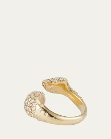 MONICA RICH KOSANN Perseverance Fish Pave Diamond 18K Gold Ring | Thumbnail 4