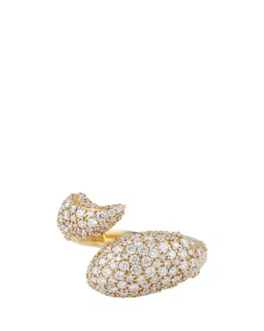 MONICA RICH KOSANN Perseverance Fish Pave Diamond 18K Gold Ring | Thumbnail 1