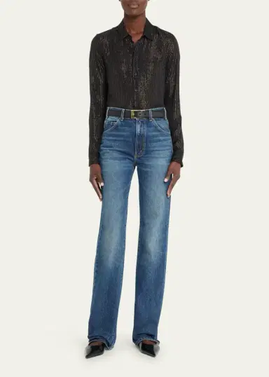 Nili Lotan Joan Straight-Leg Jeans | Thumbnail 2