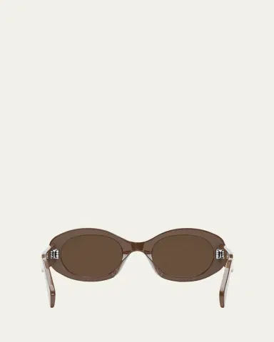 Celine Triomphe Acetate Oval Sunglasses | Thumbnail 5 Celine Triomphe Acetate Oval Sunglasses | Thumbnail 5