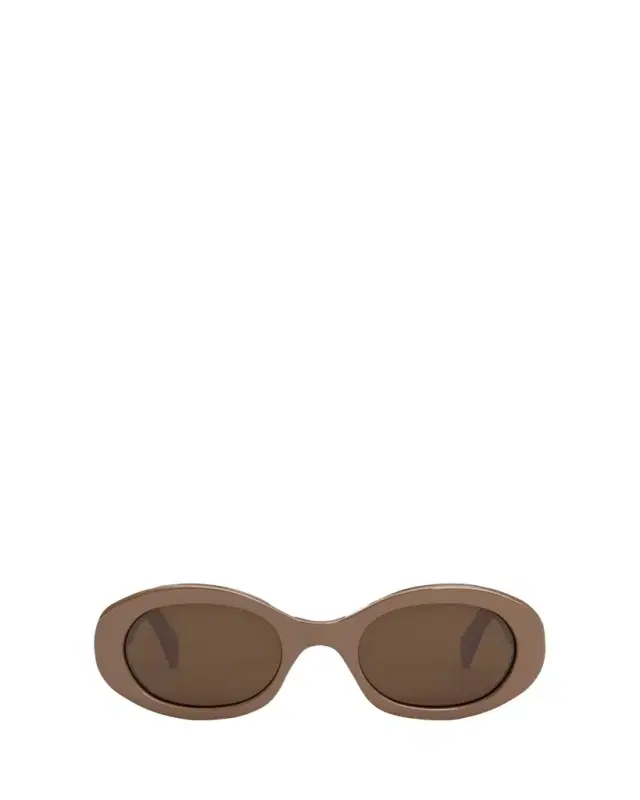 CELINE Triomphe Acetate Oval Sunglasses