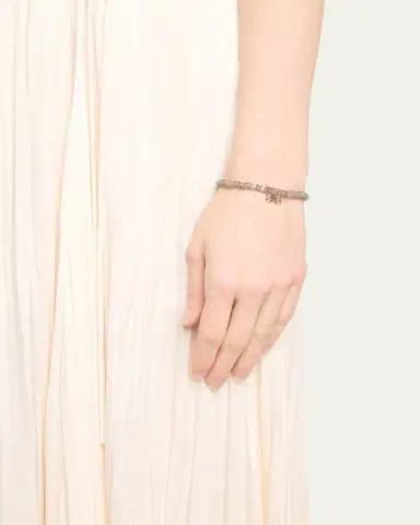 Sydney Evan 14K Pave and Labradorite Bracelet with Double Bow Charm | Thumbnail 2