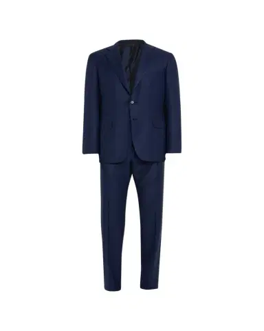 Brioni Men's Textured Solid Two-Piece Suit, Bright Navy | Thumbnail 1