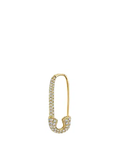Anita Ko 18k Yellow Gold Diamond Safety Pin Earring, Single | Thumbnail 1 Anita Ko 18k Yellow Gold Diamond Safety Pin Earring, Single | Thumbnail 1