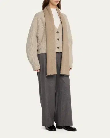 Denis Colomb Half + Half Cashmere Stole | Thumbnail 2