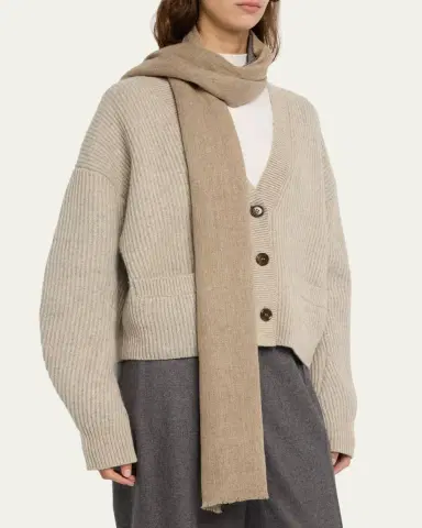 Denis Colomb Half + Half Cashmere Stole | Thumbnail 3