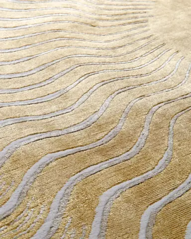 The Rug Company x Mary Katrantzou Sunray Gold Hand-Knotted Rug, 6' x 9' | Thumbnail 3 The Rug Company x Mary Katrantzou Sunray Gold Hand-Knotted Rug, 6' x 9' | Thumbnail 3