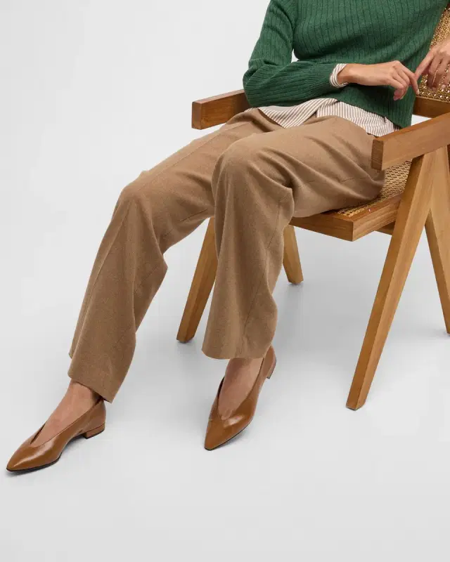 Rebecca Calfskin Ballerina Flats