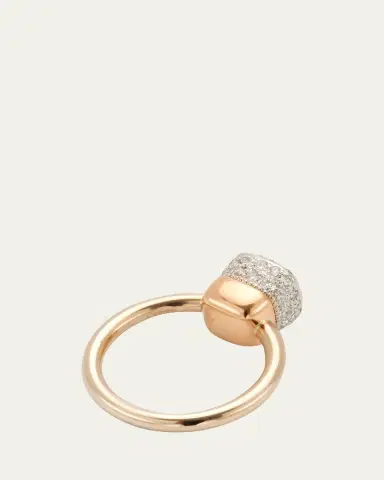 Pomellato Nudo Solitaire 18K Gold Ring with Diamonds | Thumbnail 4